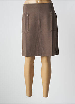 Fustă midi kaki MALOKA femeie