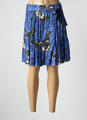 Fustă midi albastru PAUL BRIAL femeie