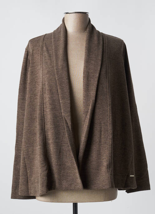 Vestă cu mâneci lungi kaki MALOKA femeie