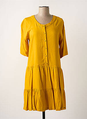 Rochie midi auriu PAUL BRIAL femeie