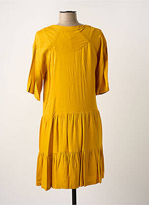 Rochie midi auriu PAUL BRIAL femeie