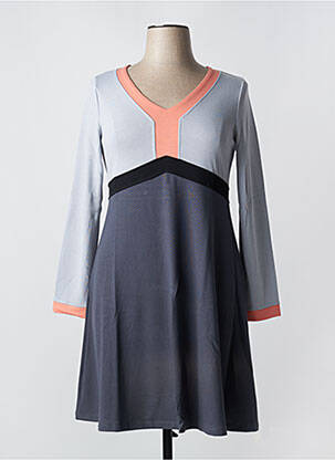Rochie midi gri PAUL BRIAL femeie