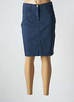 Fustă midi albastru PAUL BRIAL femeie