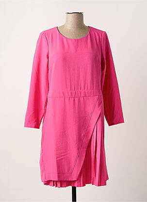 Rochie midi roz PAUL BRIAL femeie