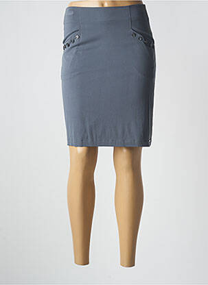 Fustă midi gri PAUL BRIAL femeie