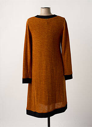 Rochie midi portocalie PAUL BRIAL femeie