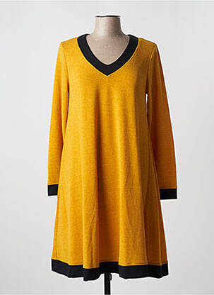 Rochie midi auriu PAUL BRIAL femeie