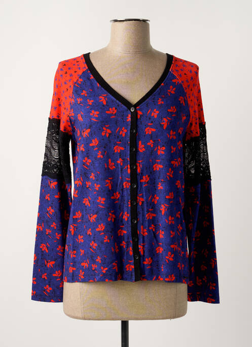 Vestă cu mâneci lungi albastru PAUL BRIAL femeie