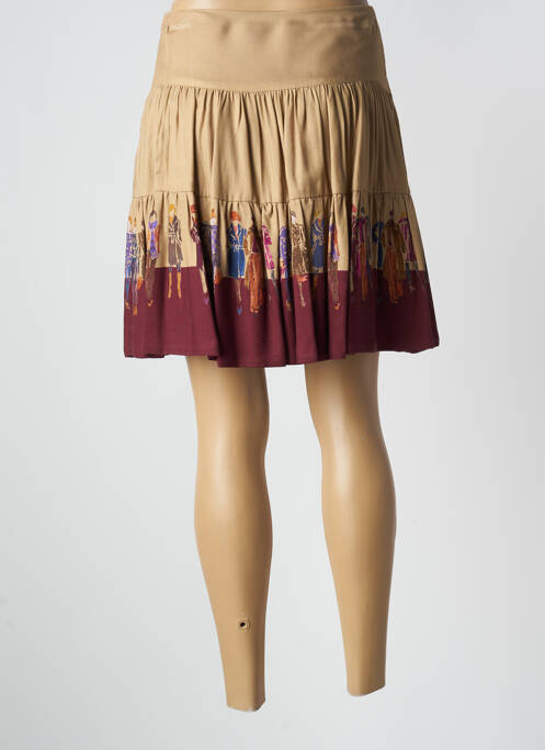 Fustă midi bej PAUL BRIAL femeie