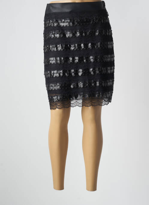 Fustă midi negru PAUL BRIAL femeie