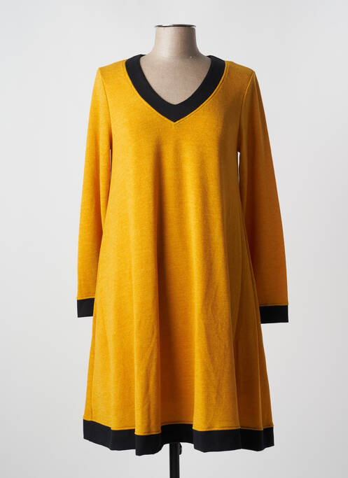 Rochie midi auriu PAUL BRIAL femeie