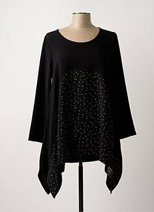 Tunică mâneci lungi negru G!OZE femeie