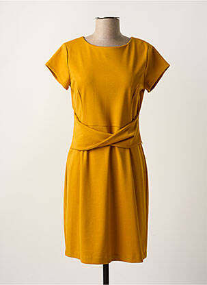 Rochie midi auriu PAUL BRIAL femeie