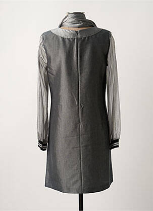 Rochie midi gri PAUL BRIAL femeie