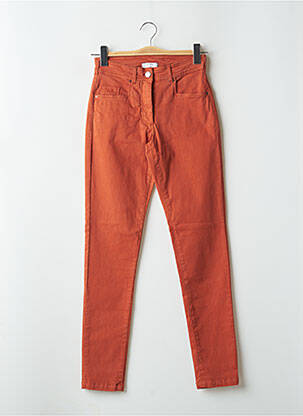 Pantalon slim portocalie PAUL BRIAL femeie