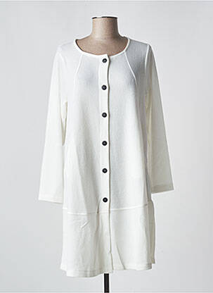 Vestă cu mâneci lungi ecru G!OZE femeie