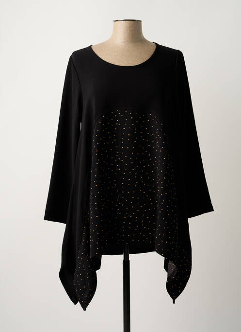 Tunică mâneci lungi negru G!OZE femeie