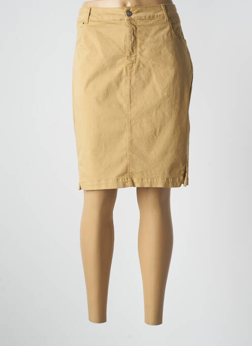 Fustă midi maro PAUL BRIAL femeie