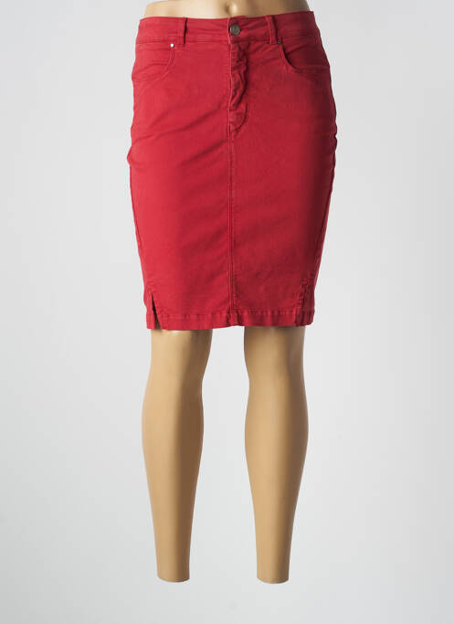 Fustă midi roșu PAUL BRIAL femeie