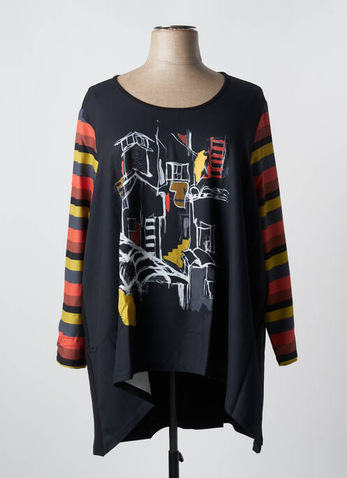 Tunică mâneci lungi negru G!OZE femeie