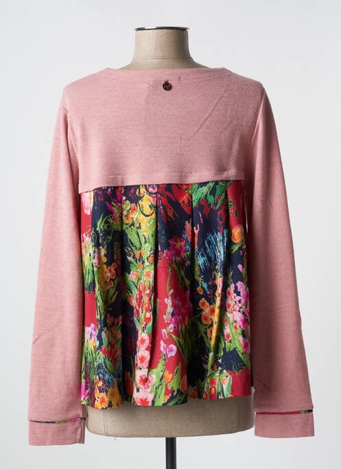 Vestă cu mâneci lungi roz MALOKA femme