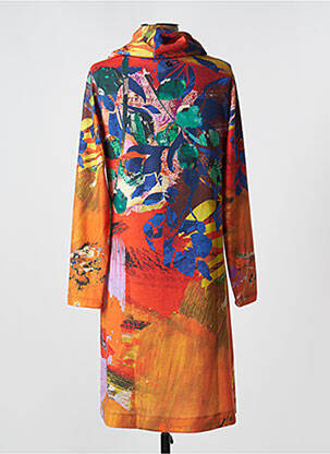 Rochie midi portocalie MALOKA femeie