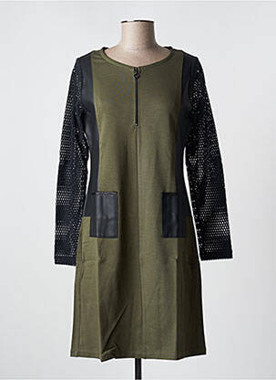 Rochie midi kaki MALOKA femeie