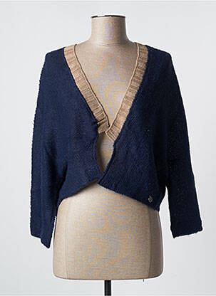 Vestă cu mâneci lungi albastru MALOKA femeie