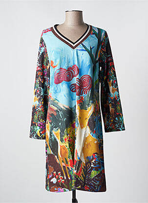 Rochie midi albastru MALOKA femeie