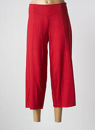 Pantalon trei sferturi roșu MALOKA femeie