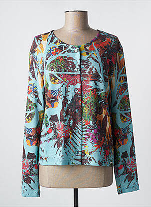 Vestă cu mâneci lungi albastru MALOKA femeie