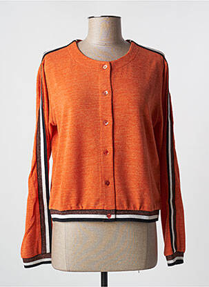 Vestă cu mâneci lungi portocaliu MALOKA femeie