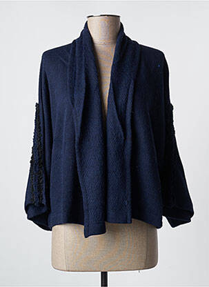 Vestă cu mâneci lungi albastru MALOKA femeie