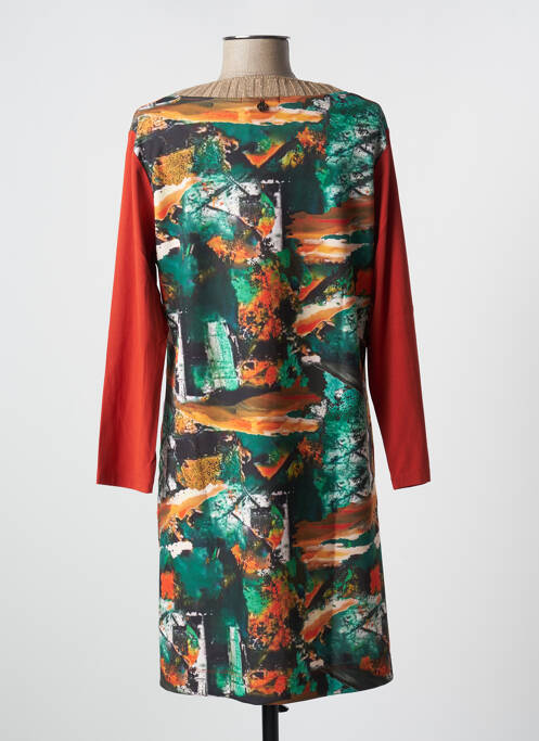 Rochie midi portocaliu MALOKA femeie