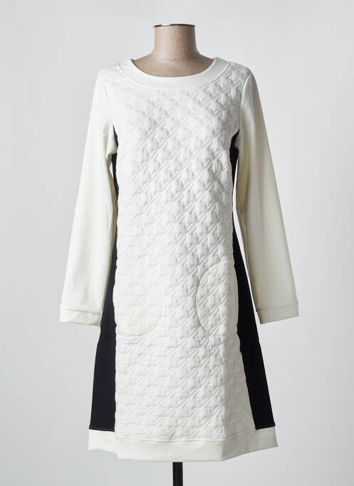 Rochie pulover alb MALOKA femeie