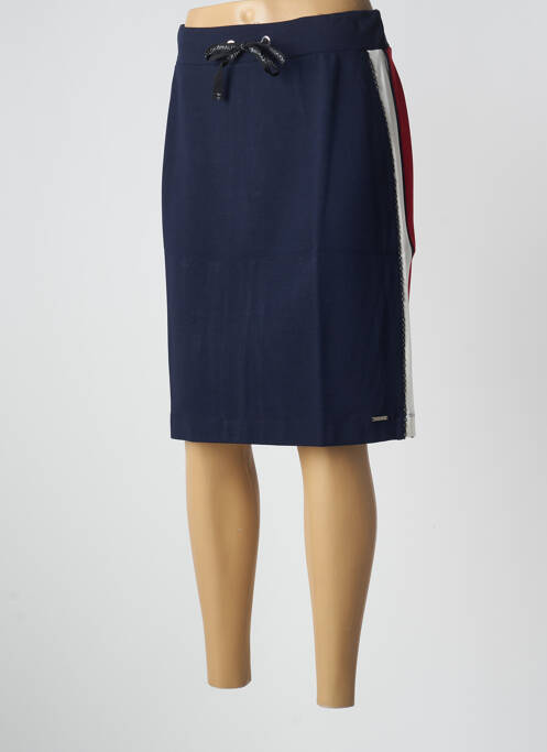 Fustă midi albastru MALOKA femeie