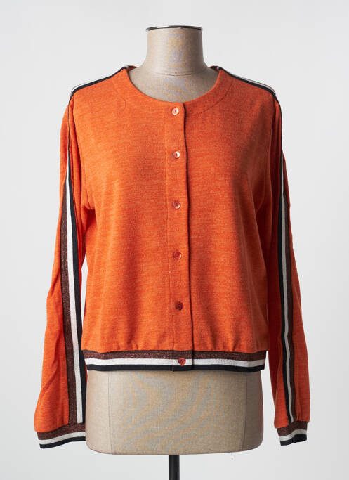 Vestă cu mâneci lungi portocaliu MALOKA femme