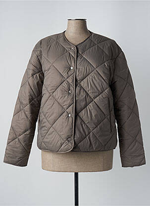 Geacă matlasată taupe C'EST BEAU LA VIE femeie