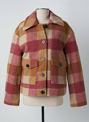 Palton scurt roz C'EST BEAU LA VIE femeie