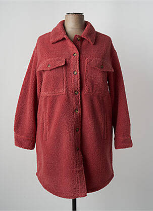 Palton lung roz C'EST BEAU LA VIE femeie