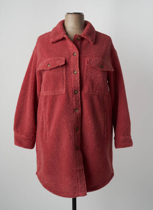 Palton lung roz C'EST BEAU LA VIE femeie