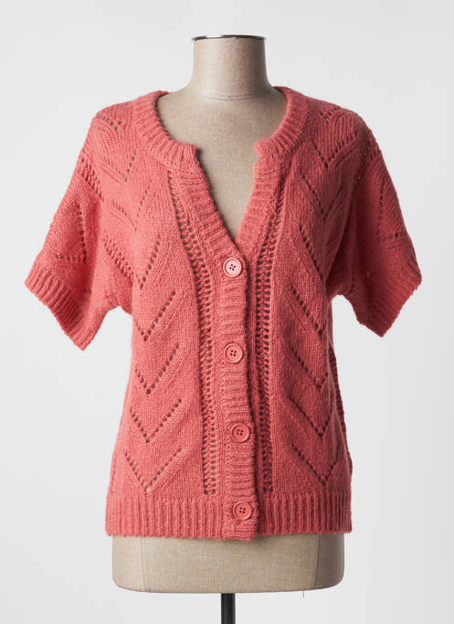 Vestă cu mâneci scurte roz DIANE LAURY femeie