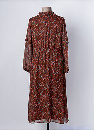 Rochie lungă maro C'EST BEAU LA VIE femeie