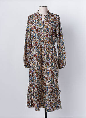 Rochie lungă ecru C'EST BEAU LA VIE femeie