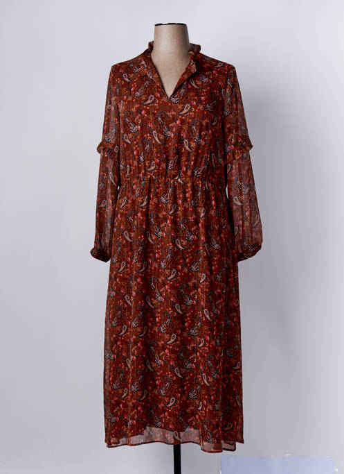 Rochie lungă maro C'EST BEAU LA VIE femeie