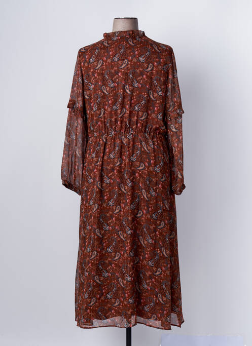 Rochie lungă maro C'EST BEAU LA VIE femeie