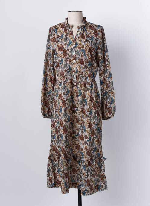 Rochie lungă ecru C'EST BEAU LA VIE femeie