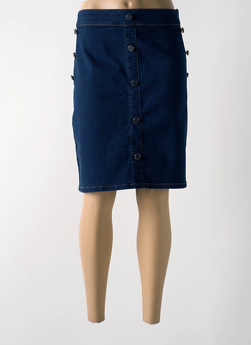Fustă midi albastru JULIE GUERLANDE femeie