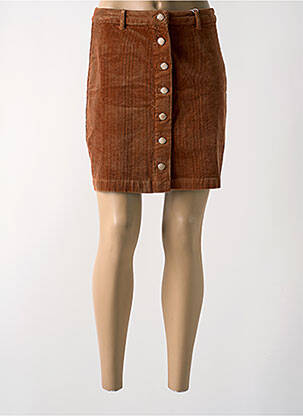 Fustă midi maro C'EST BEAU LA VIE femeie