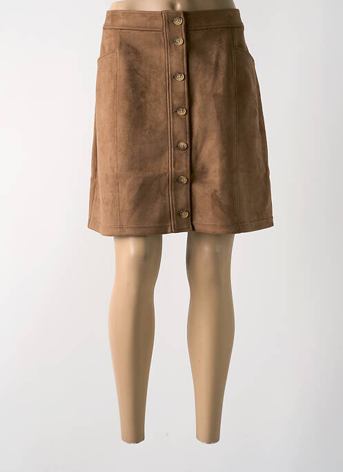 Fustă midi maro C'EST BEAU LA VIE femeie